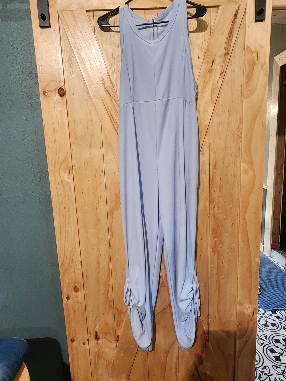 Light Blue Women's Sleeveless Jumpsuit